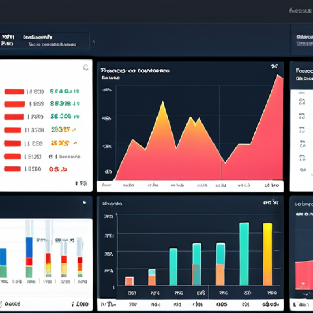 **Tableau dashboard showcasing vibrant, interactive data visualizations:** A sleek, modern computer screen displays a Tableau dashboard. The dashboard features a variety of colorful charts and graphs (bar graphs, pie charts, line graphs, heatmaps), all visually appealing and easy to understand. The data represents sales figures, possibly with interactive elements like clickable regions or filters. The overall impression is clean, professional, and insightful, emphasizing ease of use and powerful data storytelling.