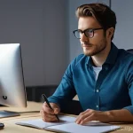 빅데이터 분석 직무에서의 코딩 실력 키우기 - **Prompt Title: The Breathing Algorithm**
    A highly detailed, cinematic shot of a data analyst, m...