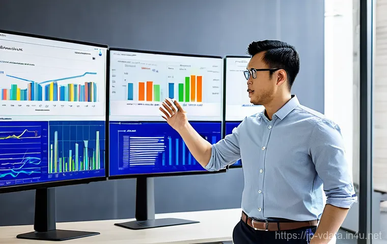 빅데이터 분석 실무 스킬 업그레이드 - **Prompt 1: The Data Analysis Journey - From Confusion to Clarity**
A young, diverse professiona... 빅데이터 분석 실무 스킬 업그레이드 - **Prompt 1: The Data Analysis Journey - From Confusion to Clarity**
A young, diverse professiona...